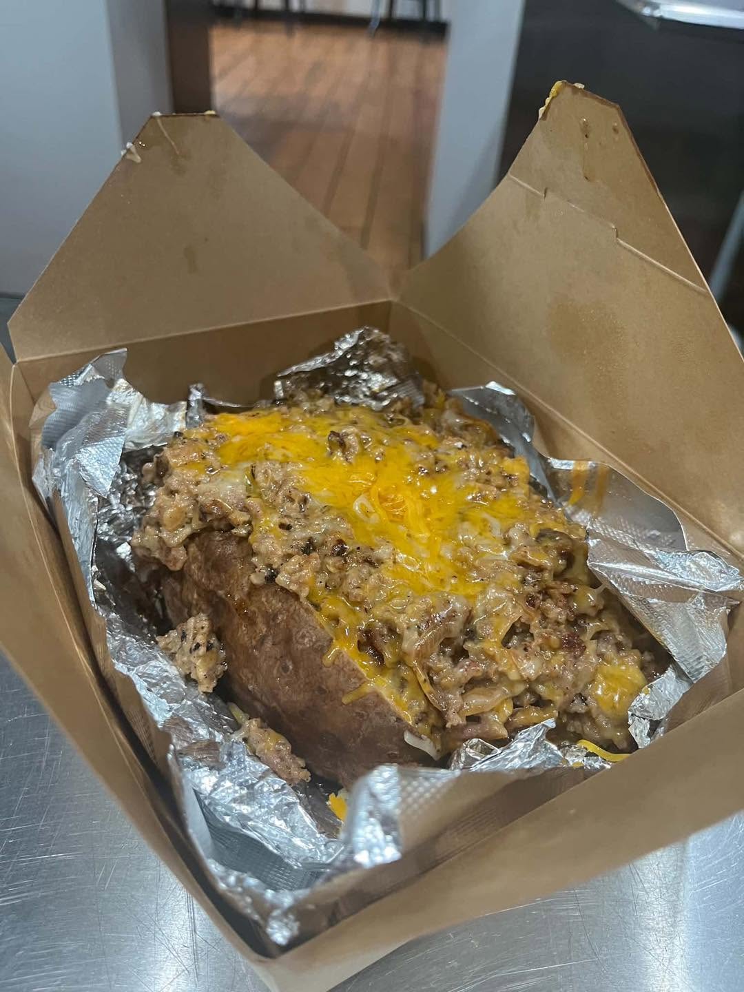 The Philly loaded potato from Big Ass Potato Co.